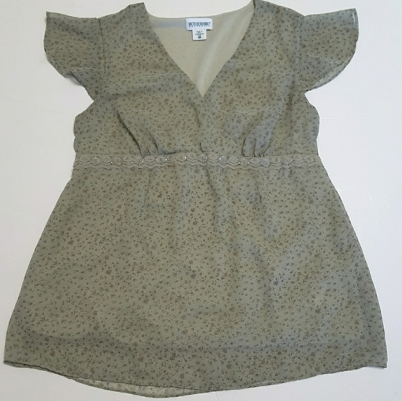 Motherhood Maternity Tops - Motherhood Maternity Floral Print V Neck Top sz M